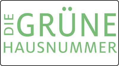 Grüne Hausnummer